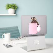 Naughty-Eichhörnchen #978 Aufkleber (Laptop auf Schreibtisch)