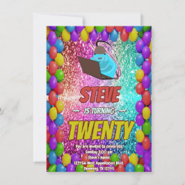 Naughty Eichhörnchen Internet-Party Geburtstag Ein Einladung