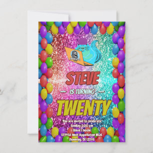 Naughty Eichhörnchen Internet-Party Geburtstag Ein Einladung