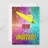 Naughty Eichhörnchen Spaß Geburtstag Backen Party Einladung (Rückseite)