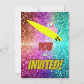 Naughty Eichhörnchen Spaß Geburtstag Backen Party Einladung (Rückseite)