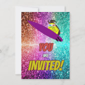 Naughty Eichhörnchen Spaß Geburtstag Backen Party Einladung (Rückseite)