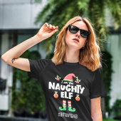 Naughty-elf Familie, die Weihnachtsausstellung zus T-Shirt