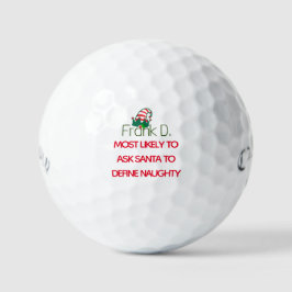 Naughty Elf Golf Balls, Weihnachtsgeschenk Callawa Golfball