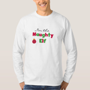 Naughty Elf T - Shirt und Geschenke