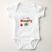 Naughty Elf T - Shirt und Geschenke (Vorderseite)