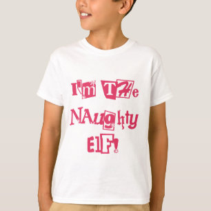 Naughty Elf T - Shirt und Geschenke