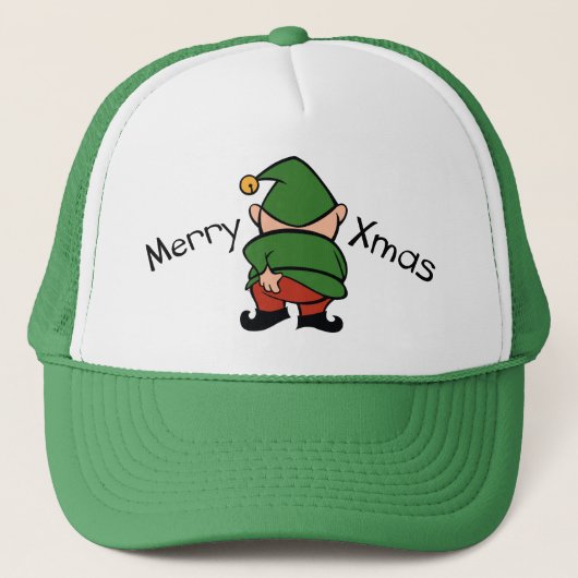 Naughty Elves Itch Trucker Hat Truckerkappe (Vorderseite)