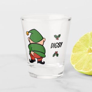 Naughty Elves Juckwein Weihnachtsglas Schnapsglas