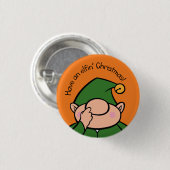 Naughty Elves Picker Weihnachts-Abzeichen Button (Vorne & Hinten)