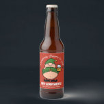 Naughty Elves Red Christmas Beer Label Bierflaschenetikett<br><div class="desc">Woll dir ein Weihnachtsfest,  das unanständig und netter ist? Bringen Sie mit einigen Naughty Elves Designs ein wenig Freude in Ihr Leben. Frohe Weihnachten!</div>