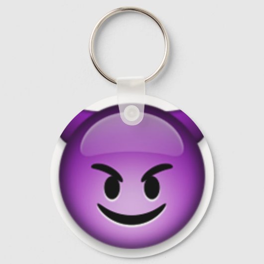 Naughty Emoji face Schlüsselanhänger (Vorderseite)