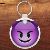 Naughty Emoji face Schlüsselanhänger (Vorderseite)