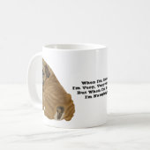 Naughty English Bulldog Puppy Kaffeetasse (Vorderseite Links)