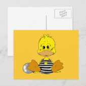 Naughty-Ente Postkarte (Vorne/Hinten)