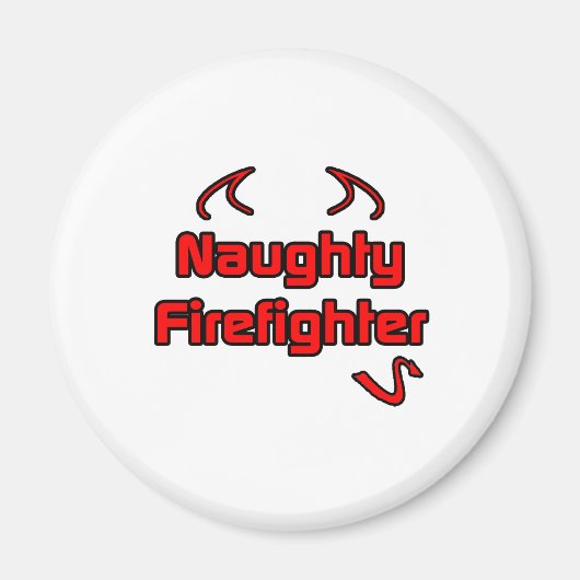 Naughty Firefighter Magnet (Vorne)
