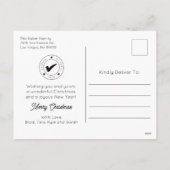 Naughty-Foto Feiertagspostkarte (Rückseite)