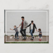 Naughty-Foto Feiertagspostkarte (Vorderseite)