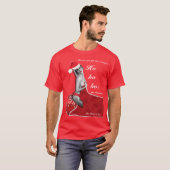 Naughty Fun Christmas Ho Pinup Mens Xmas T - Shirt (Vorne ganz)