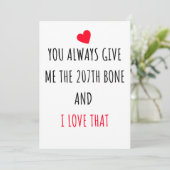 Naughty Funny Happy Jubiläumskarte für sie Einladung (Stehend Vorderseite)