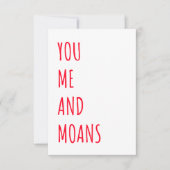 Naughty Funny Valentinstag & Birthday Card Dankeskarte (Vorderseite)