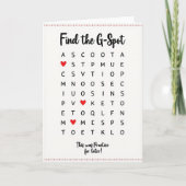 Naughty G Spot Practice Card Karte (Vorderseite)