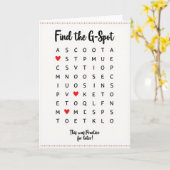 Naughty G Spot Practice Card Karte (Gelbe Blume)