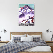 Naughty Gnomes machen Riesenschneeballplakat Leinwanddruck (Insitu (Schlafzimmer))