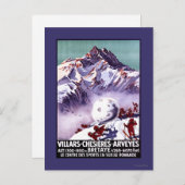 Naughty Gnomes machen Riesenschneeballplakat Postkarte (Vorne/Hinten)