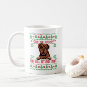 Naughty Great Dane Ugly Weihnachtssüßer Kaffeetasse