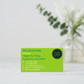 Naughty Green CUSTOMIZABLE Visitenkarte (Stehend Vorderseite)