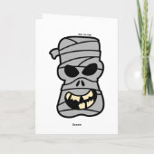 Naughty Halloween Mummy Karte (Rückseite)