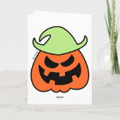 Naughty Halloween Scarecrow Karte (Rückseite)
