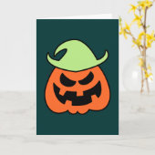 Naughty Halloween Scarecrow Karte (Gelbe Blume)