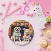 Naughty Hogs Weihnachtsbuch-Teller Pappteller (Party)