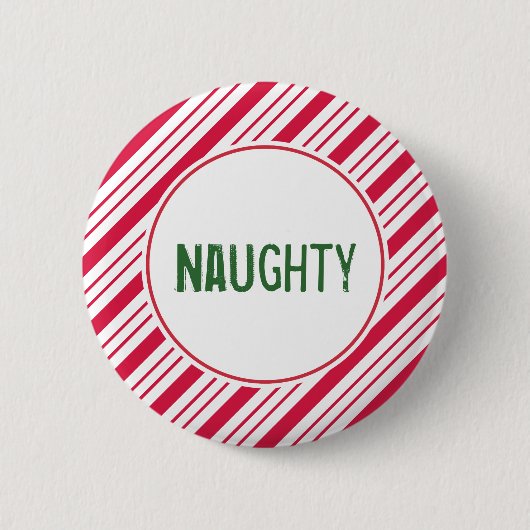 Naughty Holiday Button (Vorderseite)