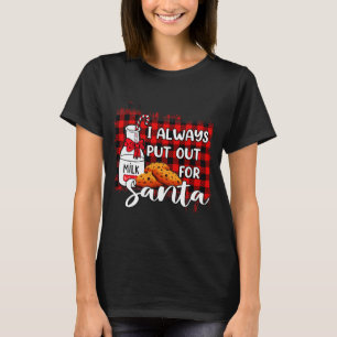 Naughty ich immer den Weihnachtsmann ausstelle T-Shirt