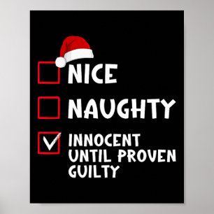 Naughty Innocent bis Proven Guilty List Christma Poster