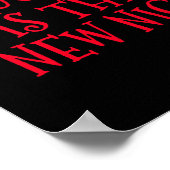 Naughty is new Nice - Funny Christmas Poster (Ecke)
