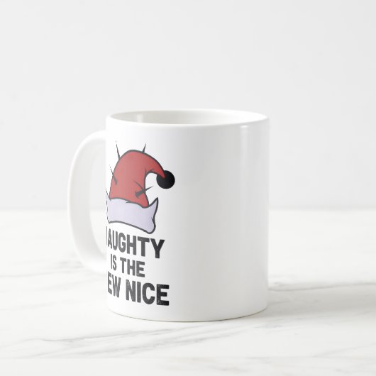 Naughty Is The New Nice, Christmas Rebel Elf Kaffeetasse (Vorderseite Links)