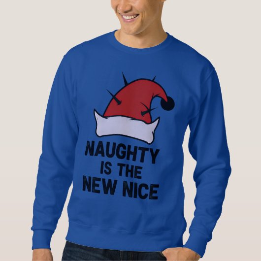 Naughty Is The New Nice, Christmas Rebel Elf Sweatshirt (Vorderseite)