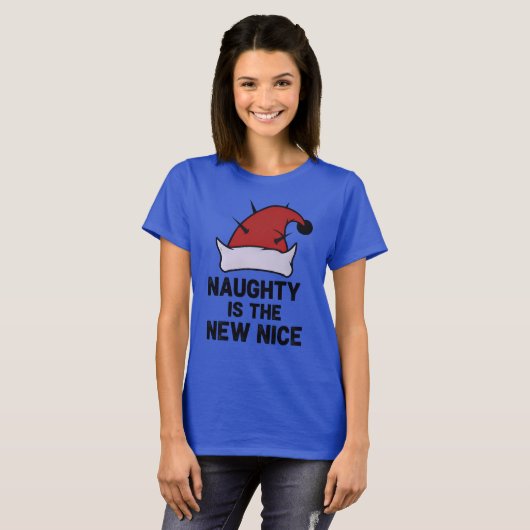 Naughty Is The New Nice, Christmas Rebel Elf T-Shirt (Vorne ganz)