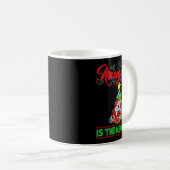 Naughty Is The New Nice Christmas Santa Xmas Premi Kaffeetasse (VorderseiteRechts)