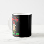 Naughty Is The New Nice Christmas Santa Xmas Premi Kaffeetasse (Vorderseite Links)