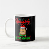 Naughty Is The New Nice Christmas Santa Xmas Premi Kaffeetasse (Links)