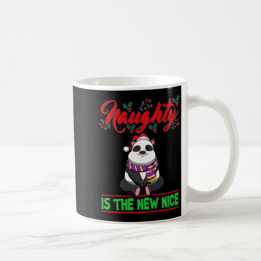 Naughty Is The New Nice Christmas Santa Xmas Premi Kaffeetasse (Rechts)