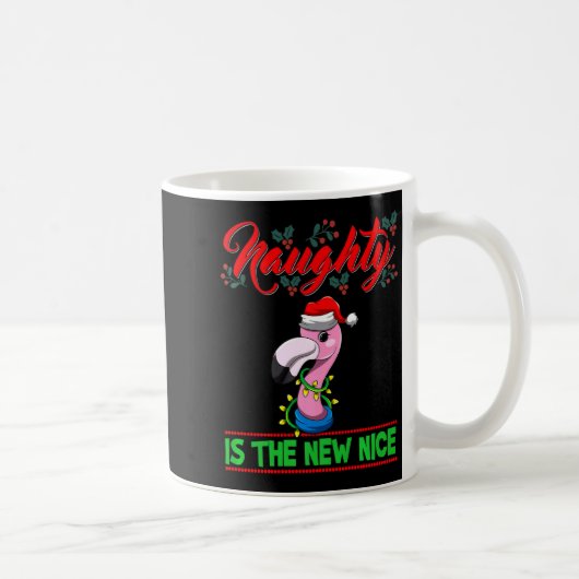 Naughty Is The New Nice Christmas Santa Xmas Premi Kaffeetasse (Rechts)