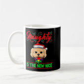 Naughty Is The New Nice Christmas Santa Xmas Premi Kaffeetasse (Links)