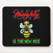 Naughty Is The New Nice Christmas Santa Xmas Premi Mousepad (Vorne)