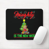 Naughty Is The New Nice Christmas Santa Xmas Premi Mousepad (Mit Mouse)